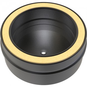 Twin Wall Tee Cap with Drain dia 125mm - Black